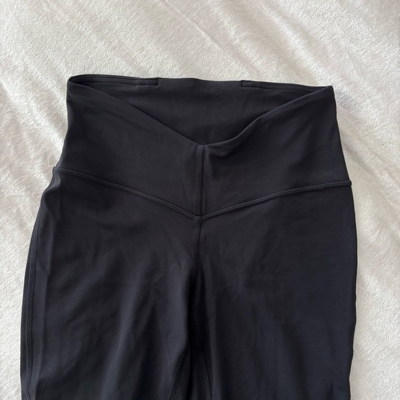 NWOT Align Lululemon V Waist Mini Flare Leggings Black Size 6 - Picture 15 of 16
